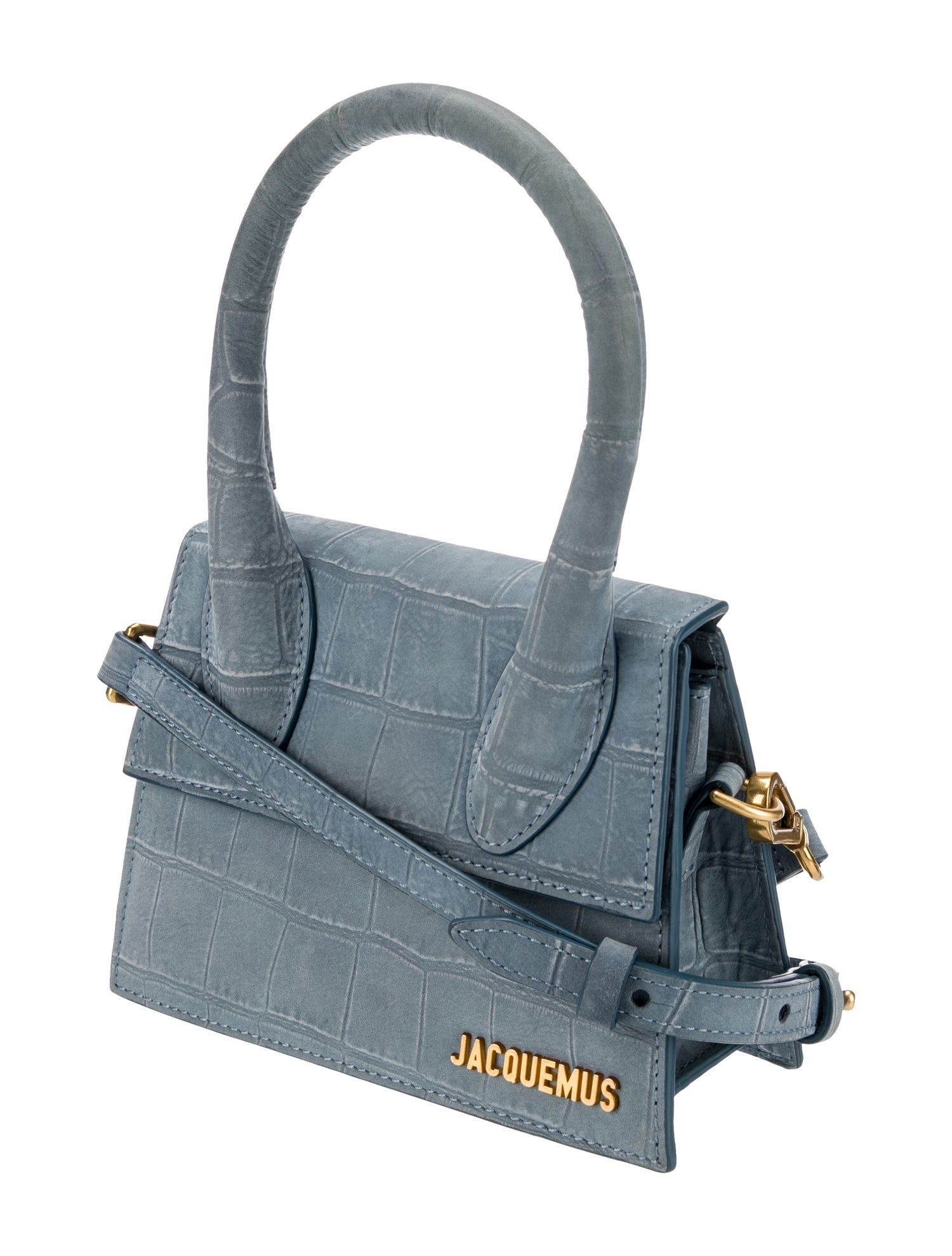 Jacquemus Embossed Leather Top Handle Bag