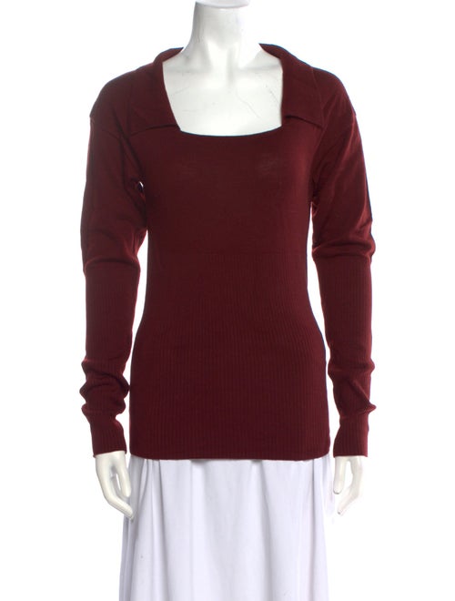 Jacquemus Wool Square Neckline Top