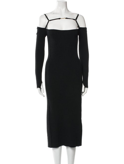 Jacquemus Off-The-Shoulder Midi Length Dress