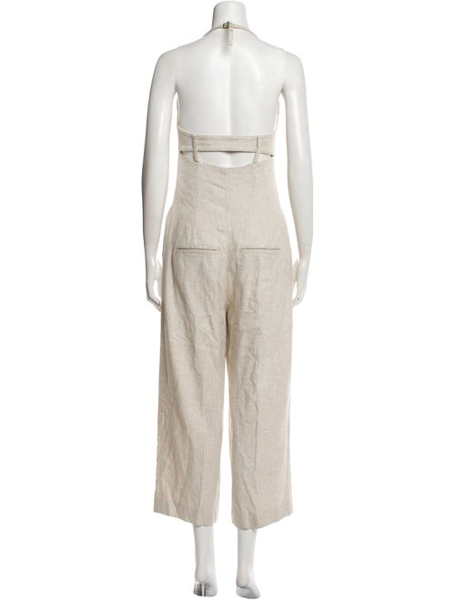 Jacquemus Linen Square Neckline Jumpsuit