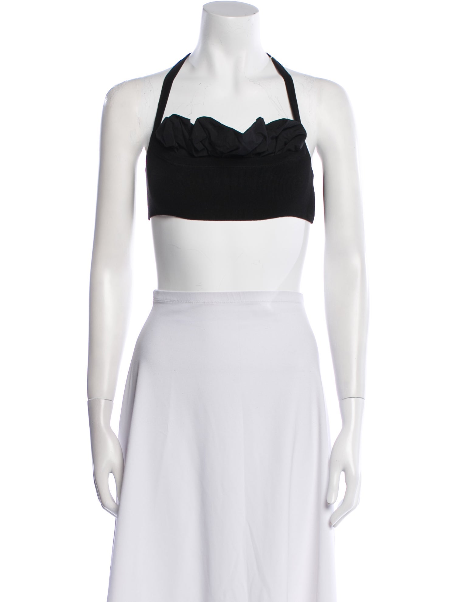 Jacquemus Halterneck Sleeveless Crop Top
