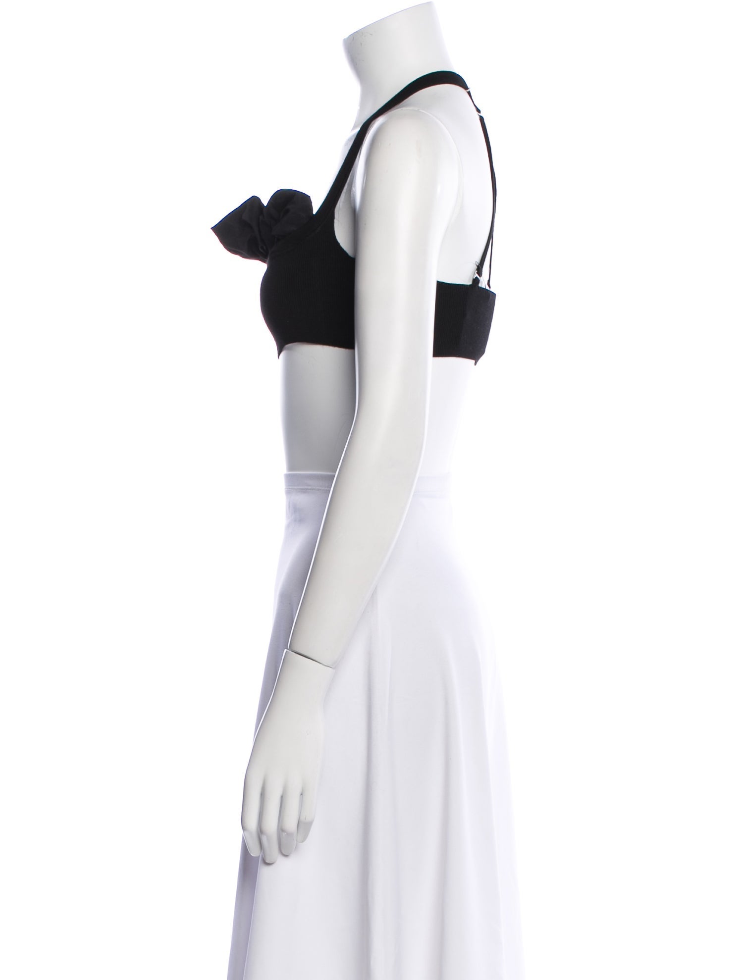 Jacquemus Halterneck Sleeveless Crop Top