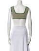Jacquemus Square Neckline Sleeveless Crop Top