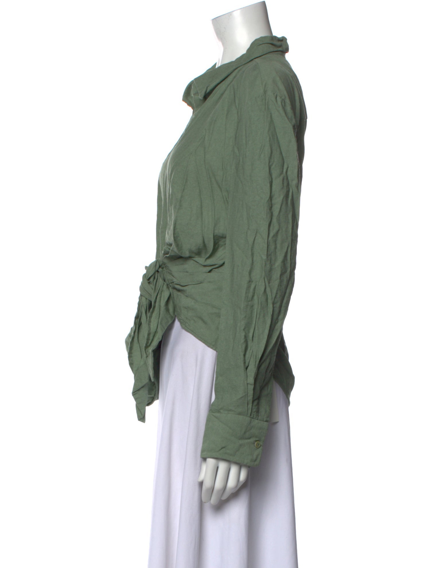 Jacquemus V-Neck Long Sleeve Blouse