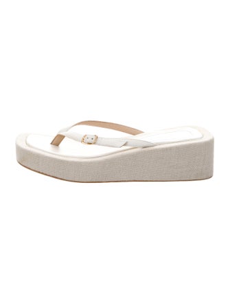 Jacquemus Canvas Flip Flops