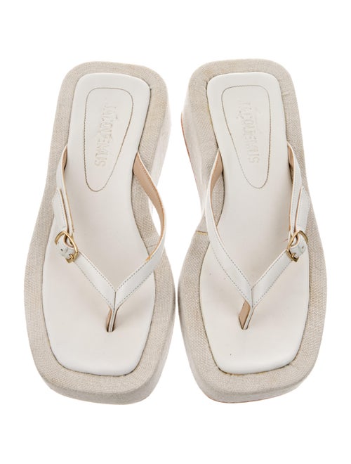 Jacquemus Canvas Flip Flops
