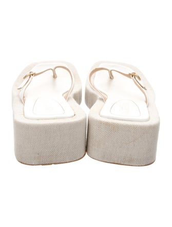 Jacquemus Canvas Flip Flops