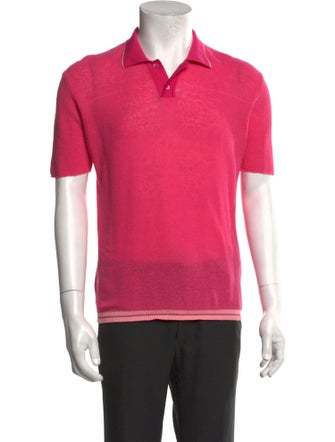 Jacquemus Collar Short Sleeve Polo Shirt