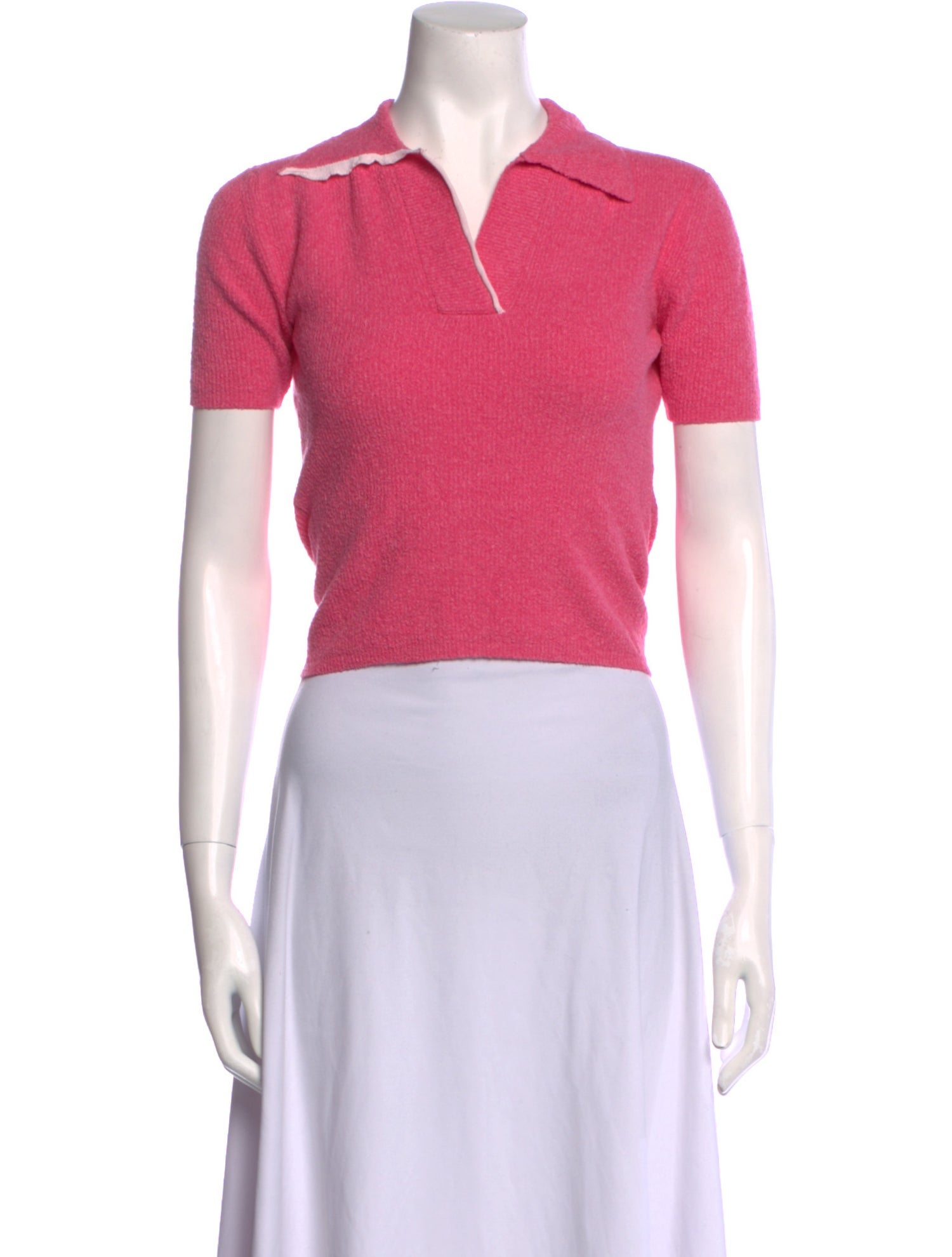 Jacquemus Virgin Wool V-Neck Polo w/ Tags