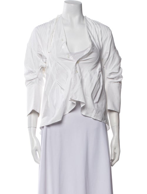 Jacquemus V-Neck Three-Quarter Sleeve Top