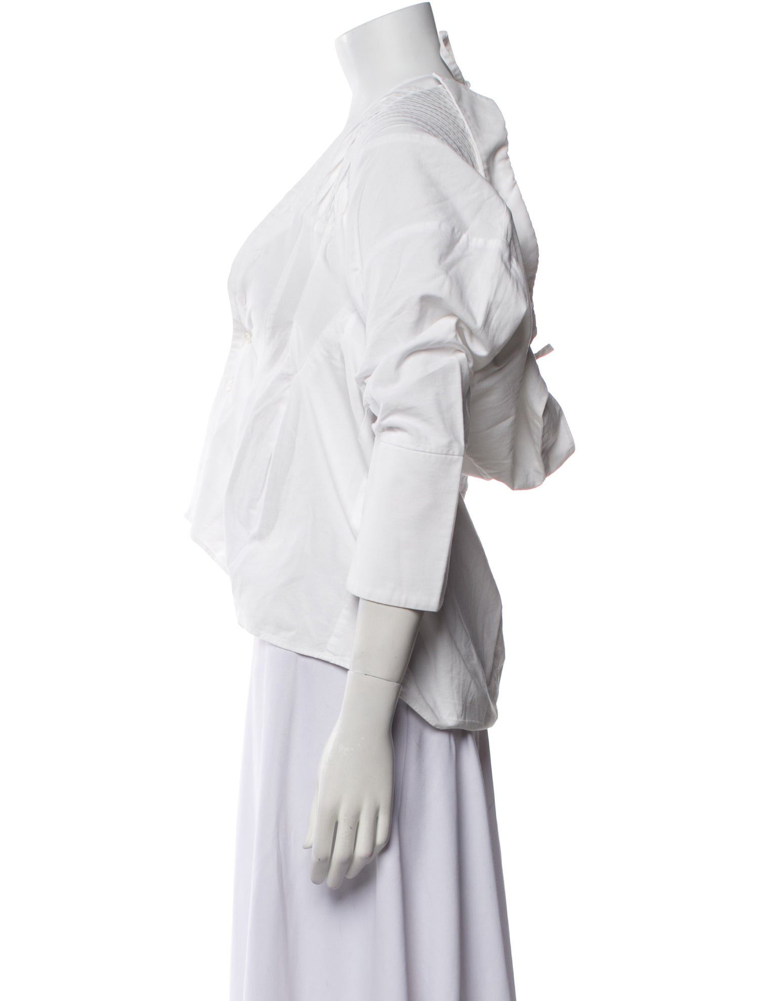 Jacquemus V-Neck Three-Quarter Sleeve Top