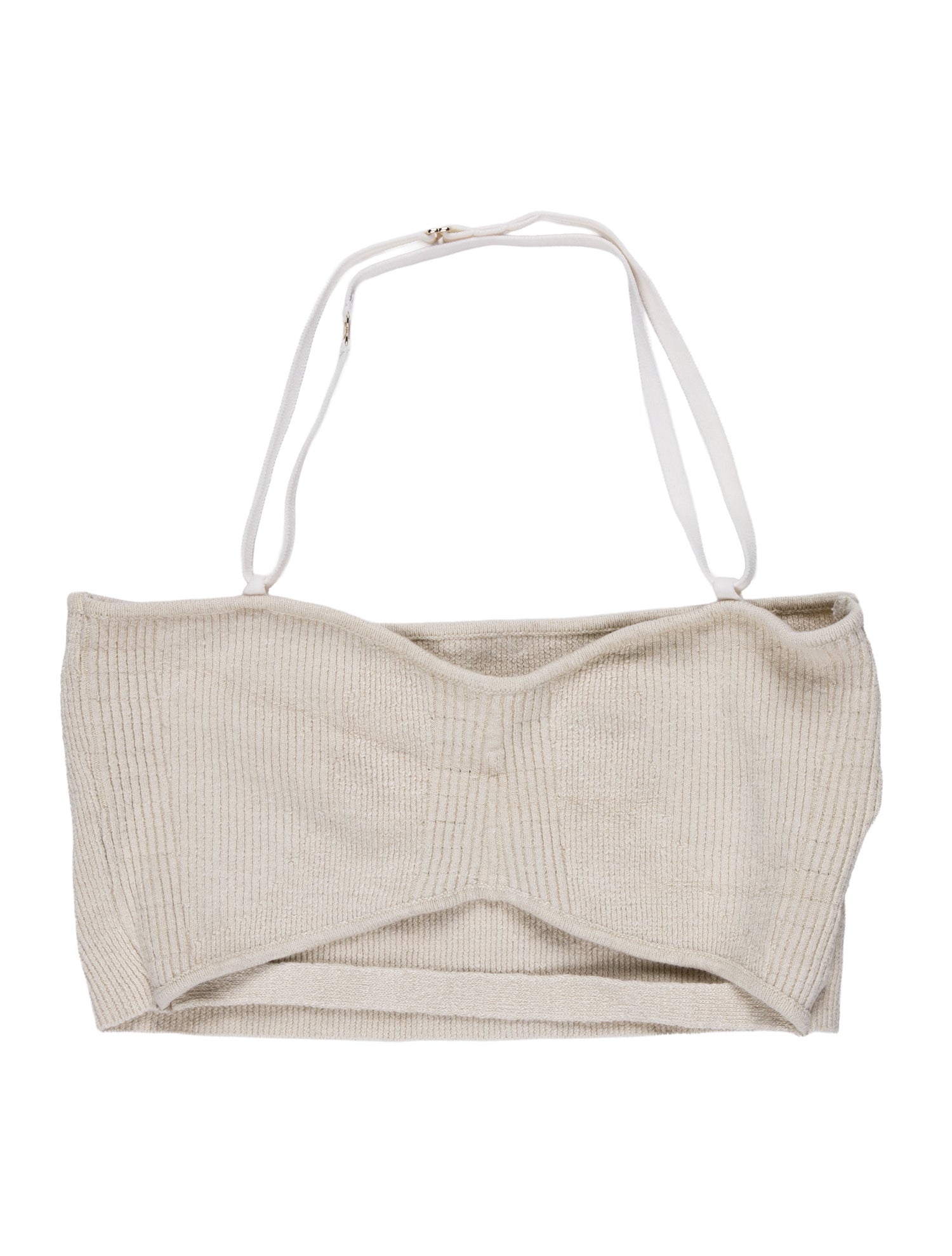 Jacquemus Linen Square Neckline Crop Top