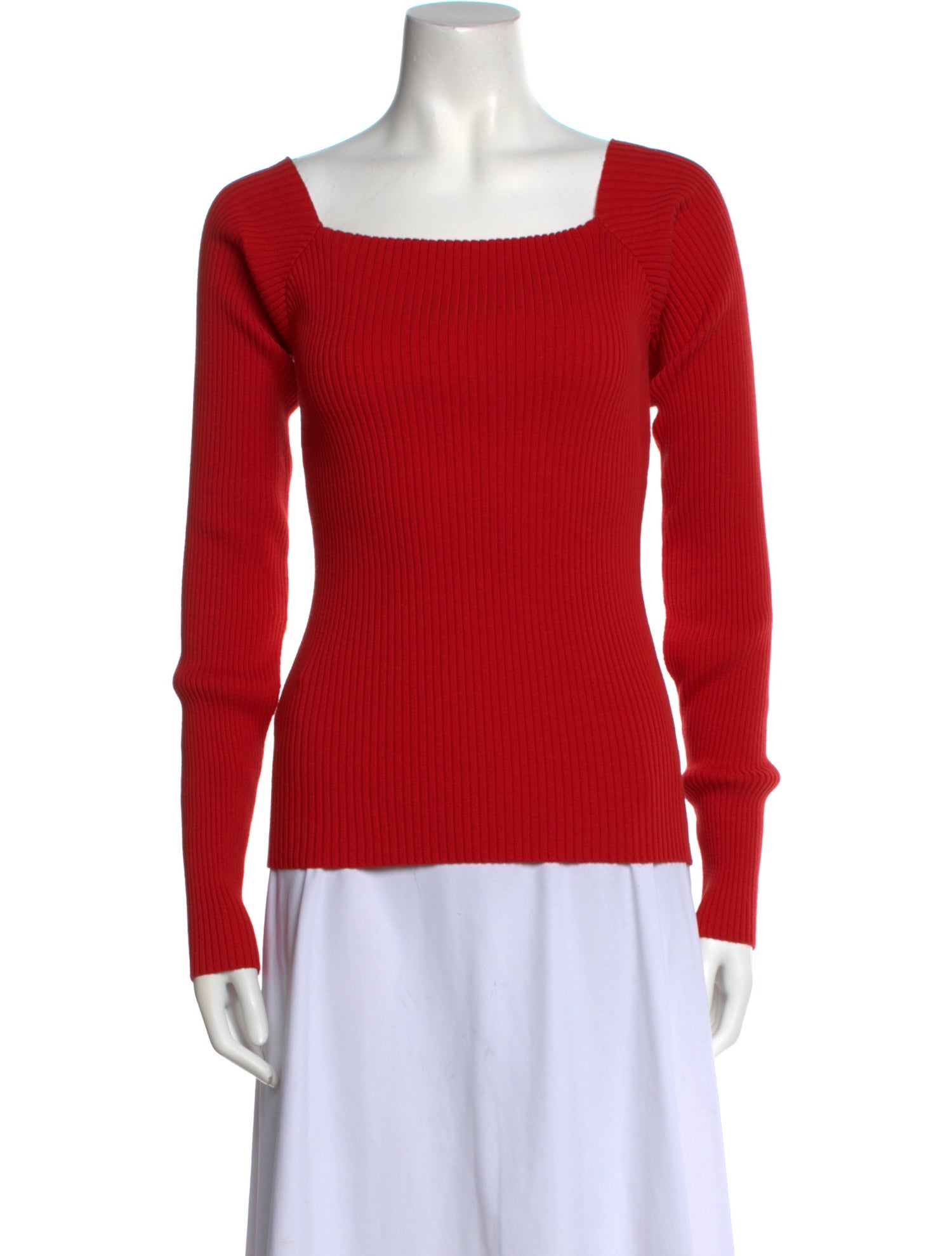 Jacquemus Square Neckline Long Sleeve Top