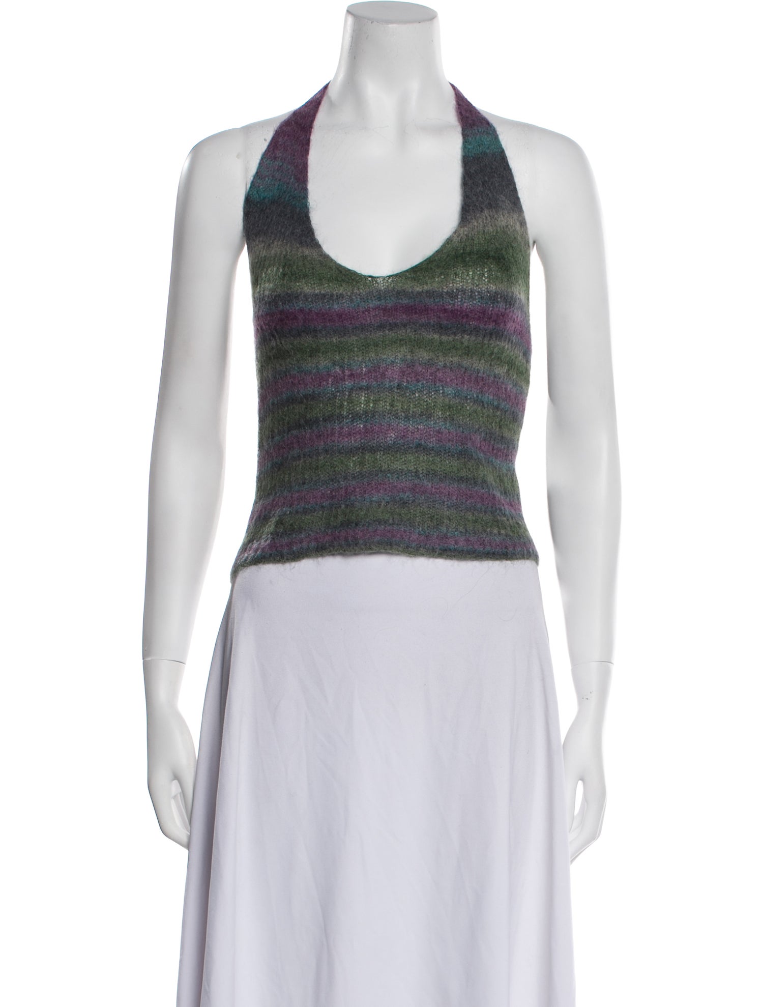 Jacquemus Striped Scoop Neck Top