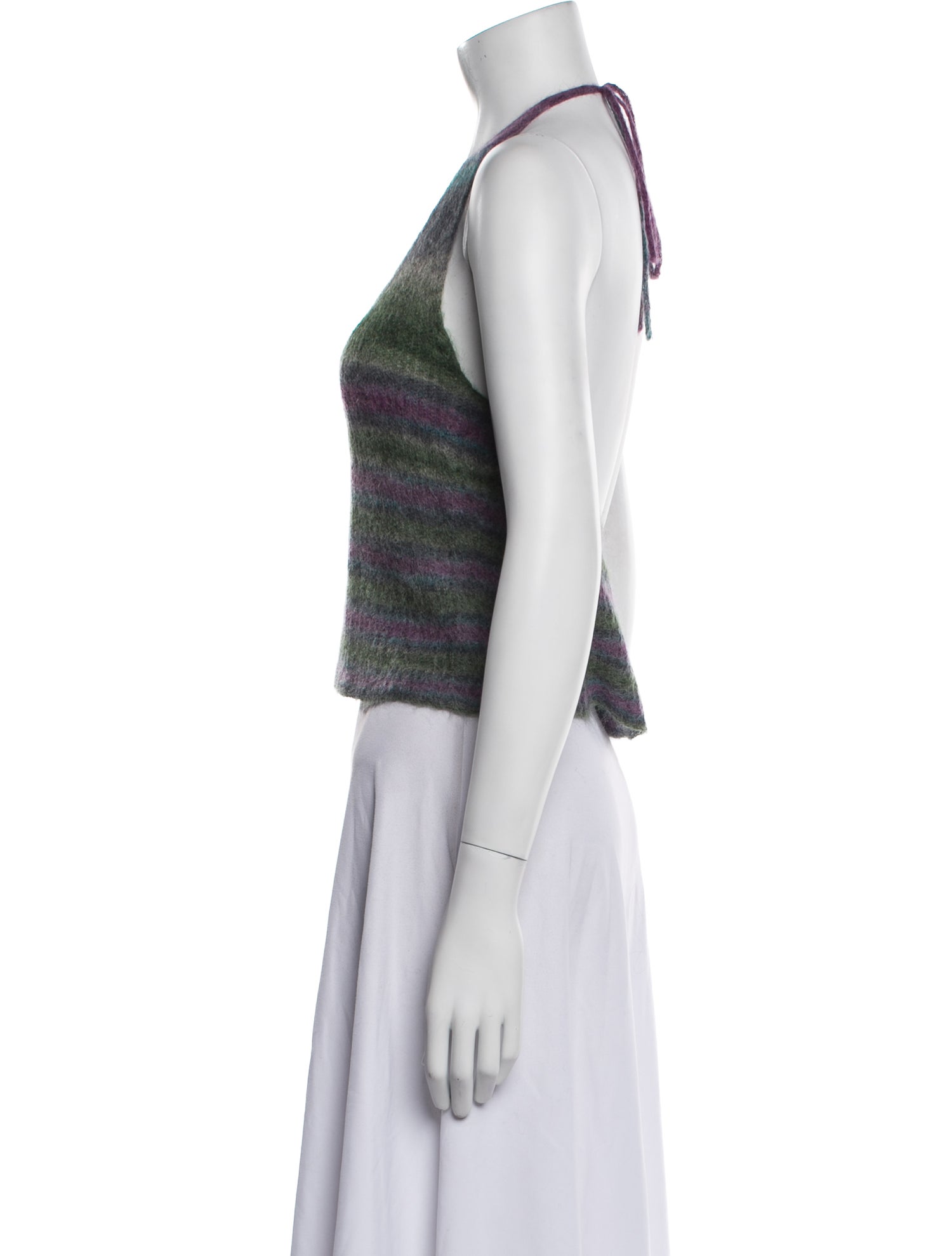 Jacquemus Striped Scoop Neck Top