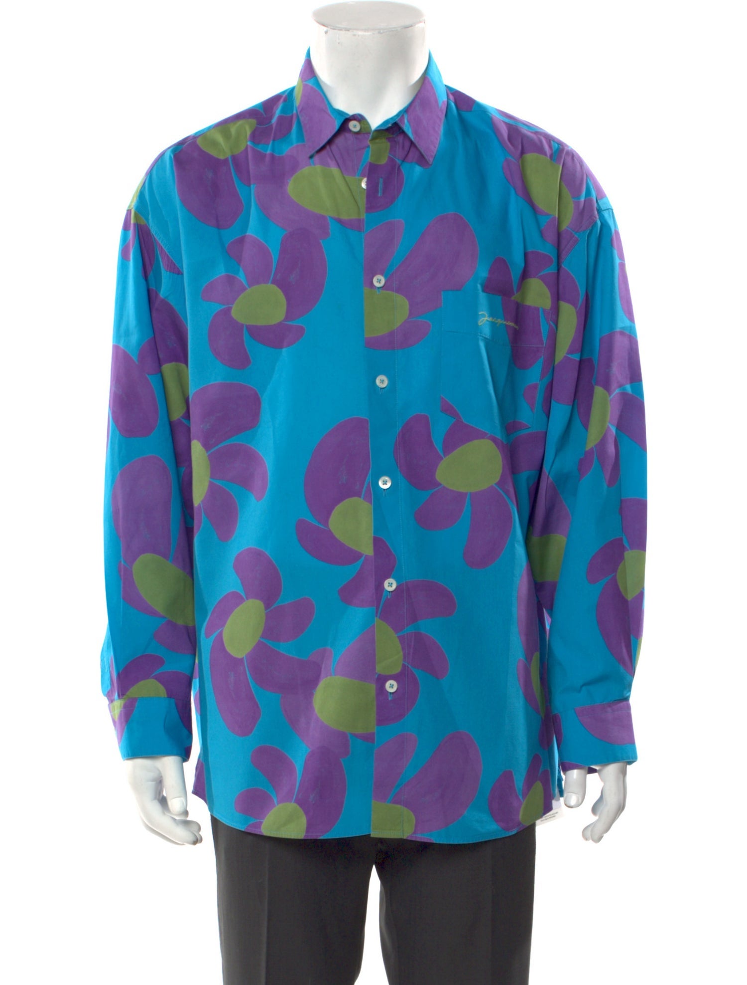 jacquemus シャツ Jacquemus Floral Print Long Sleeve Shirt - Yellow Casual