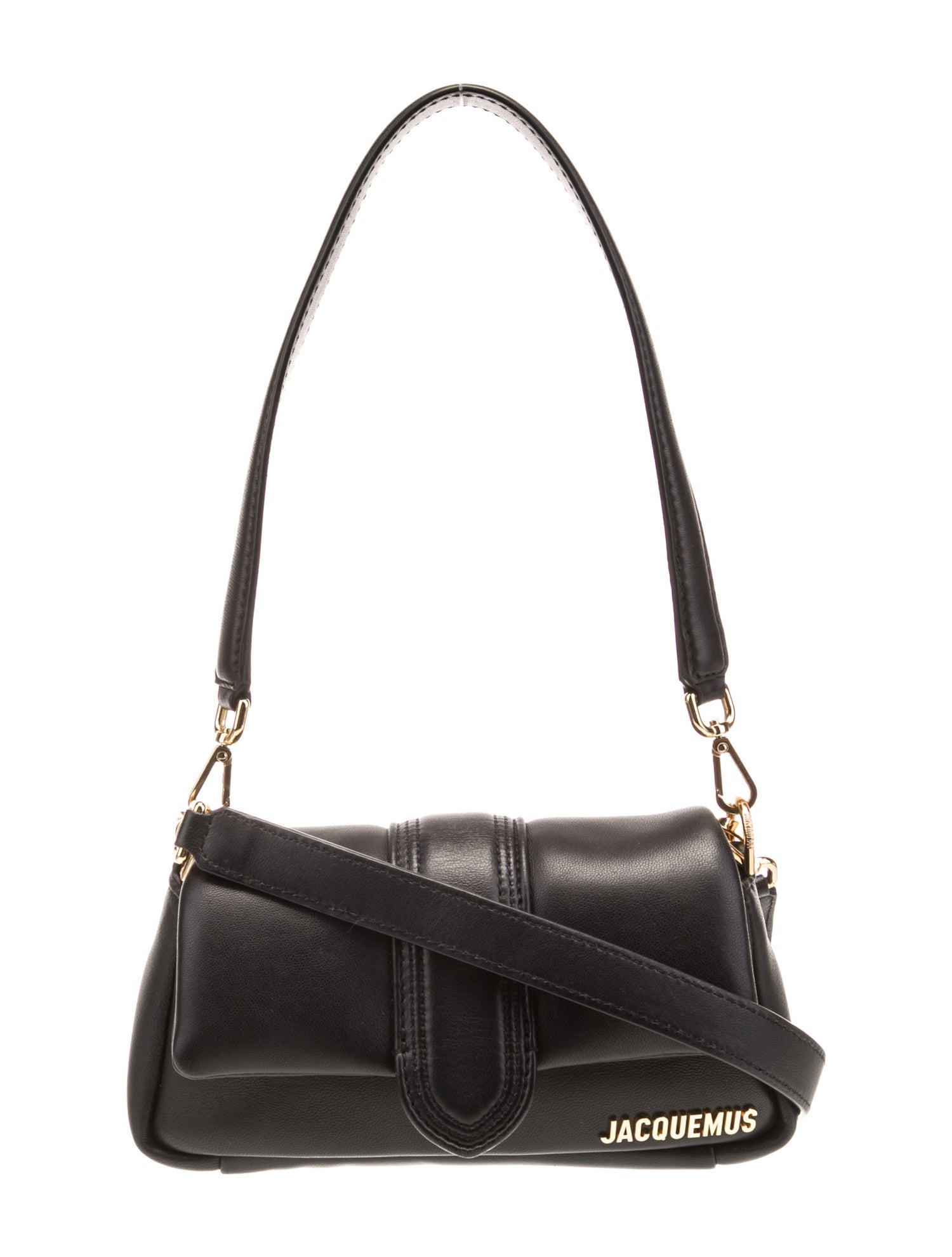 Jacquemus Leather Mini Handbag Keychain - White Keychains