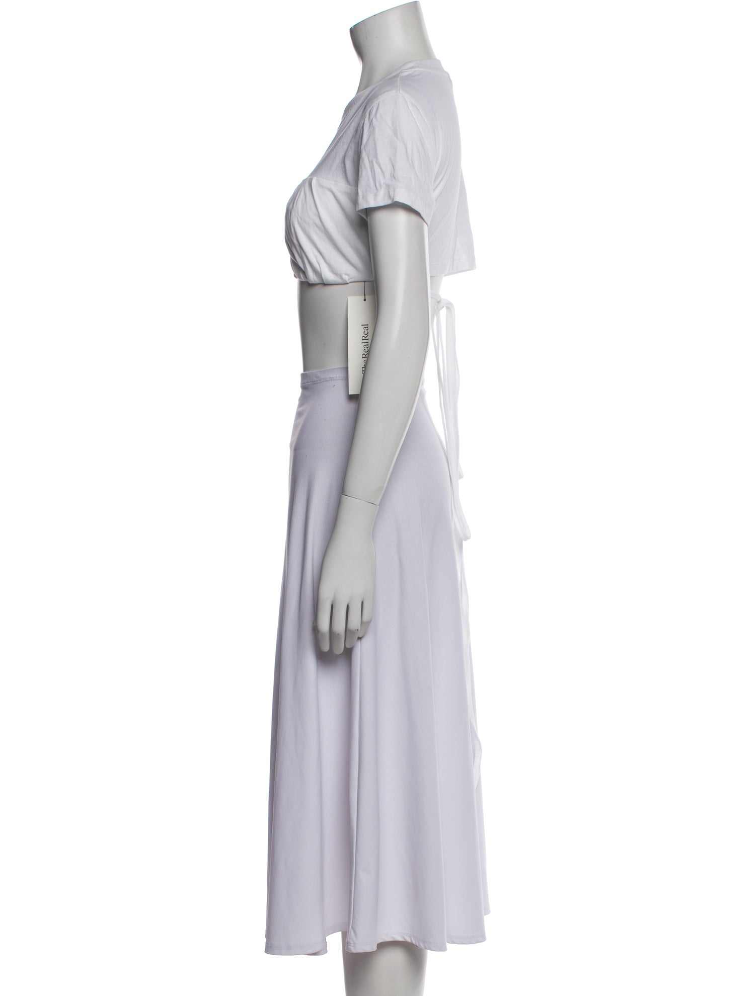 Jacquemus Crew Neck Short Sleeve Crop Top