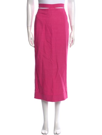 Jacquemus Linen Midi Length Skirt