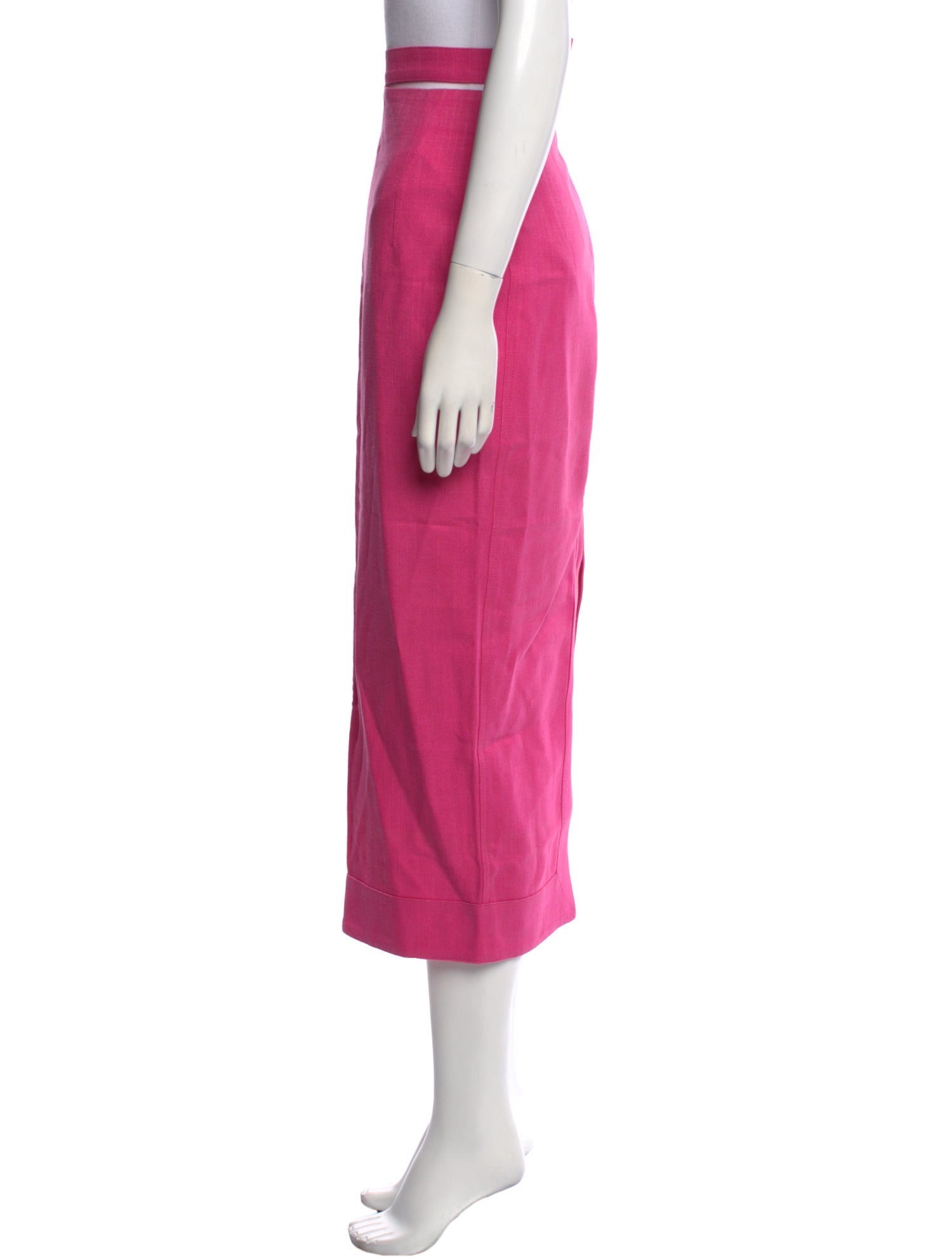 Jacquemus Linen Midi Length Skirt