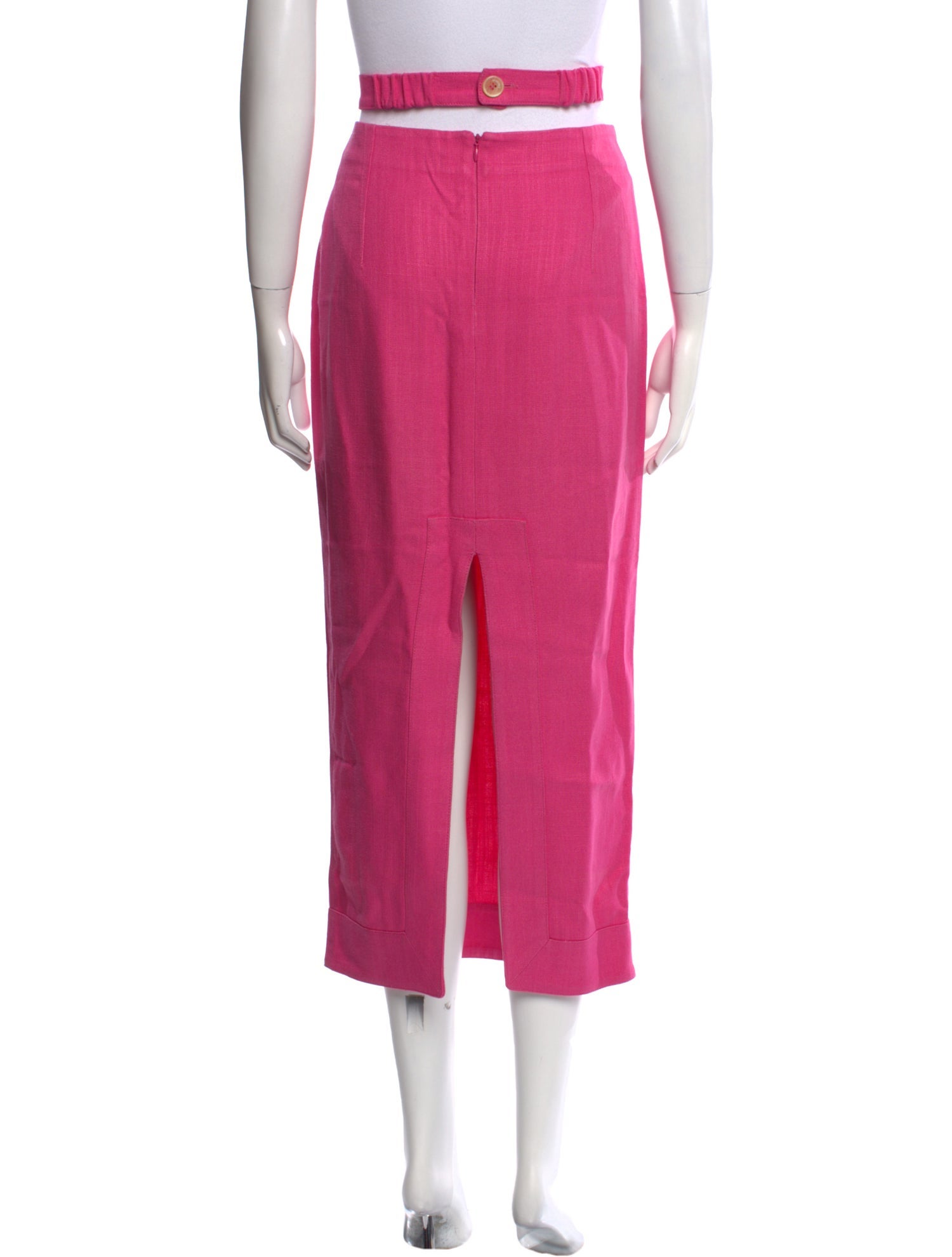 Jacquemus Linen Midi Length Skirt