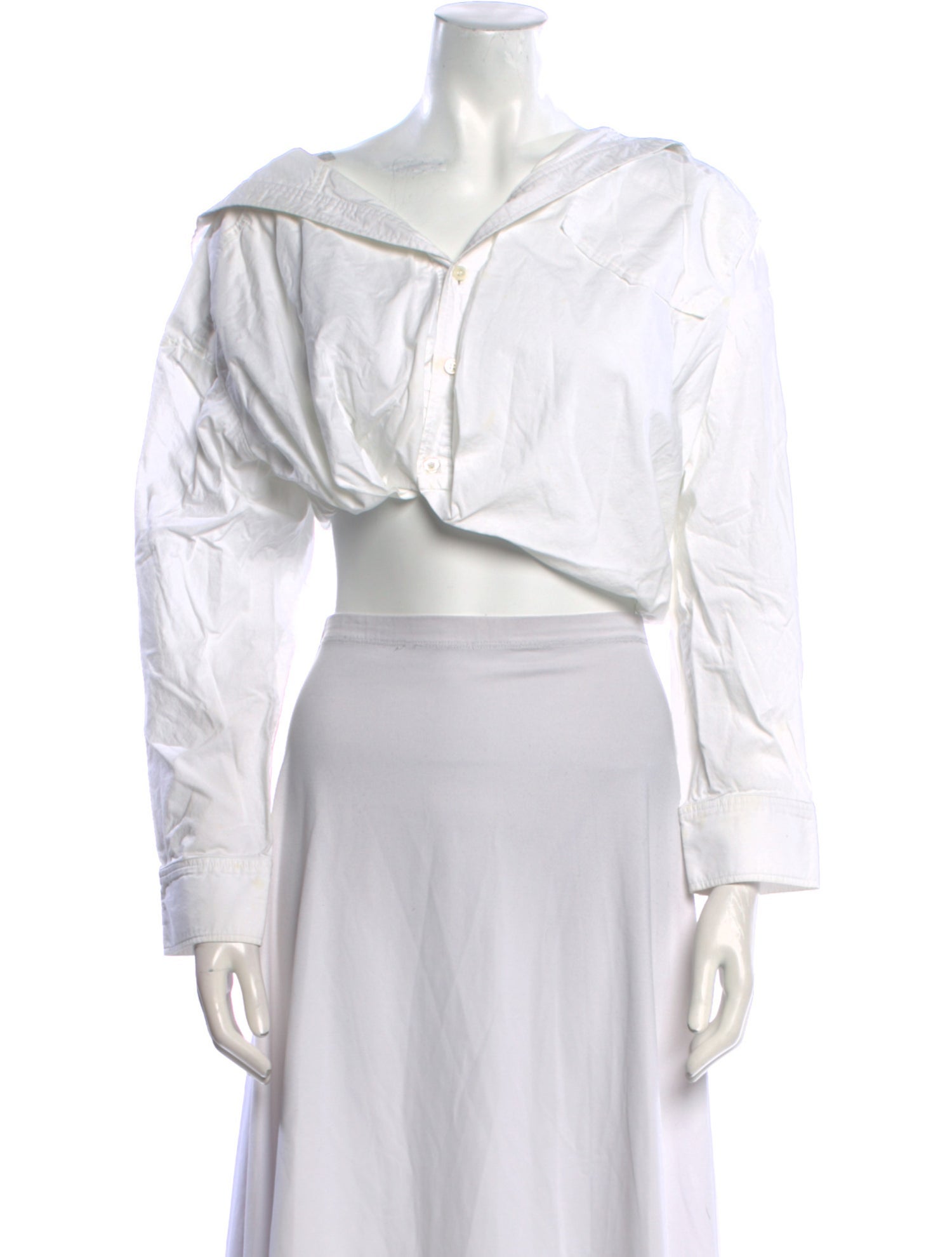 Jacquemus Long Sleeve Crop Top