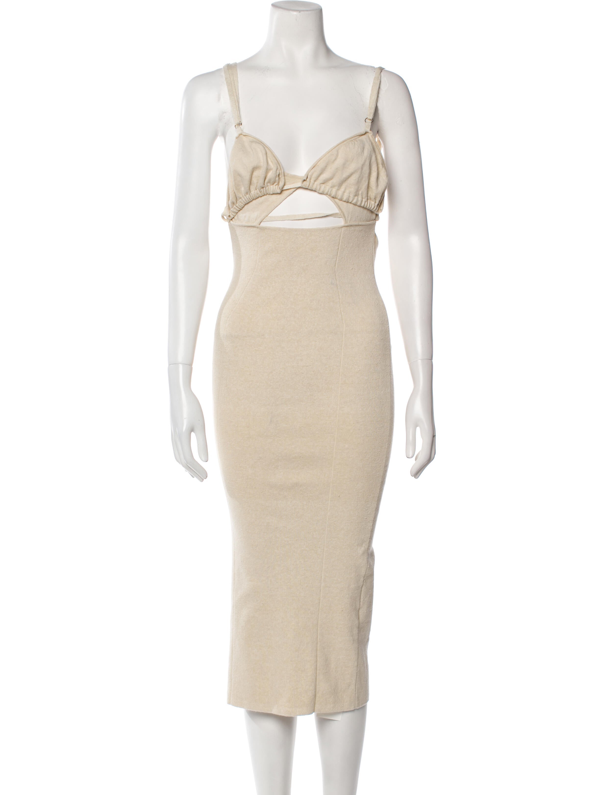 Jacquemus Linen Midi Length Dress