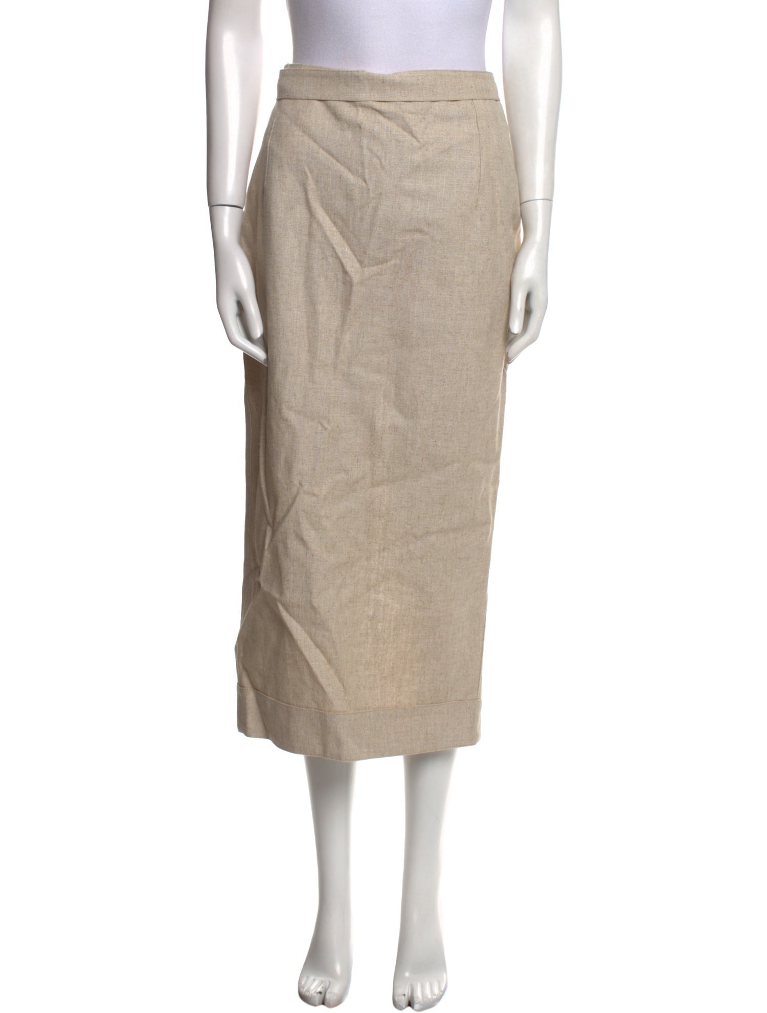 Jacquemus Pleated Accents Midi Length Skirt