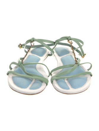 Jacquemus Leather Chain-Link Accents Slides