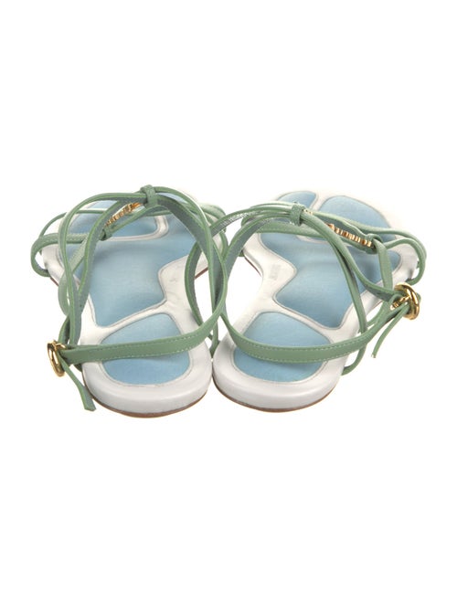 Jacquemus Leather Chain-Link Accents Slides