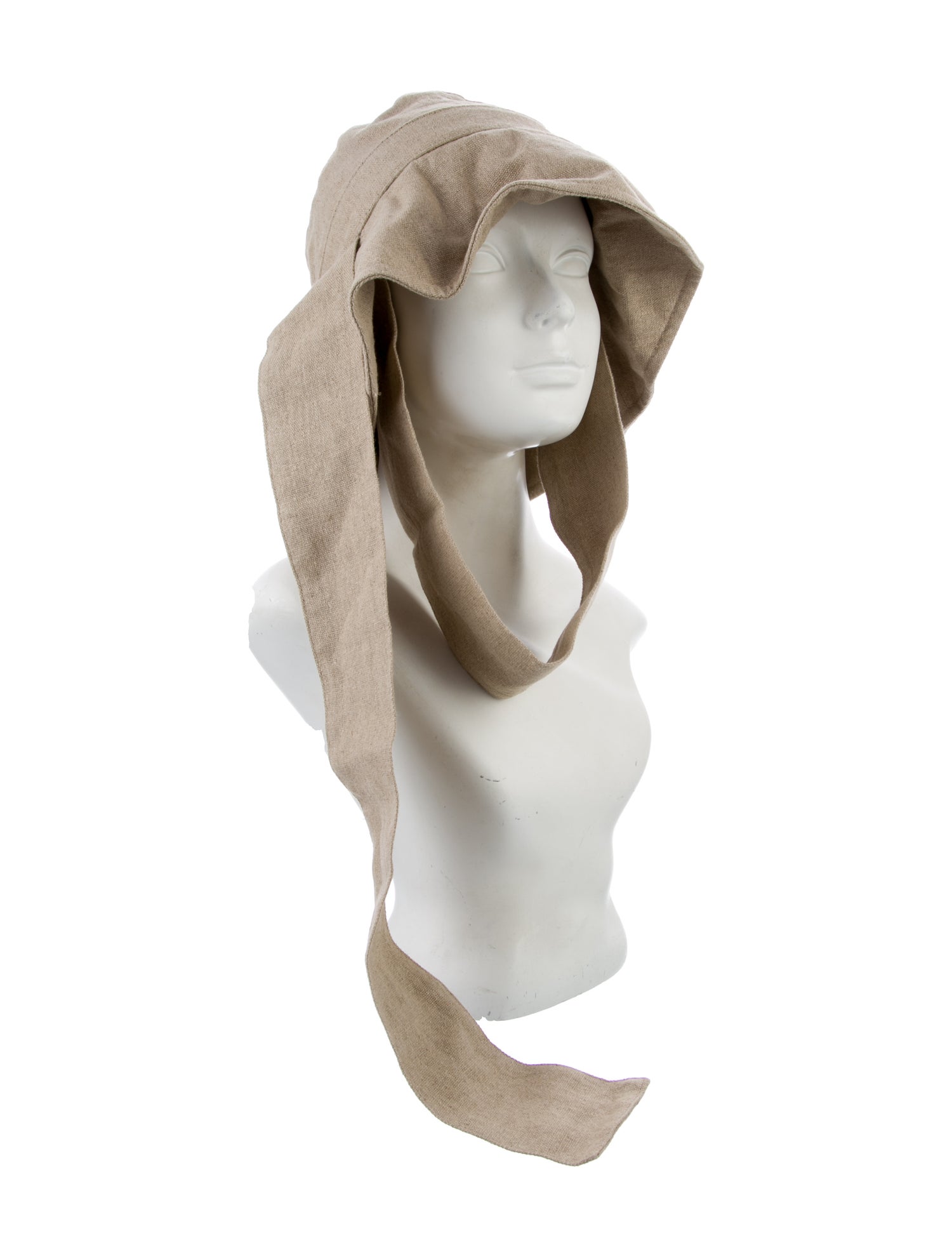 Jacquemus Neutral Linen Pattern Printed Baja Hat