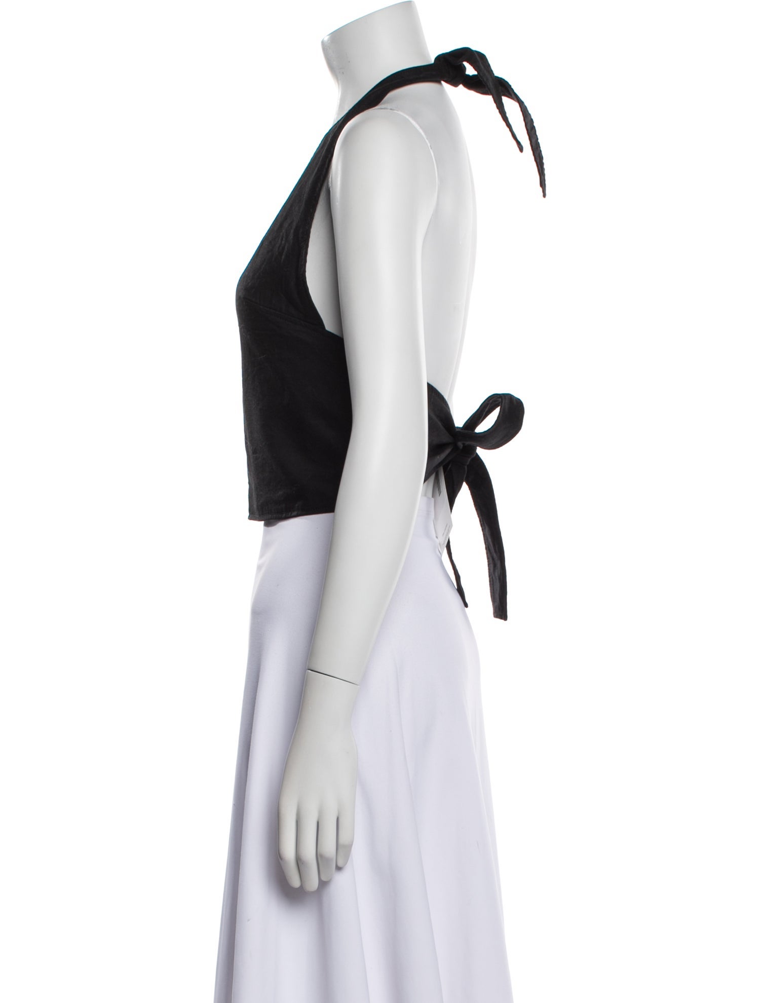 Jacquemus V-Neck Sleeveless Crop Top