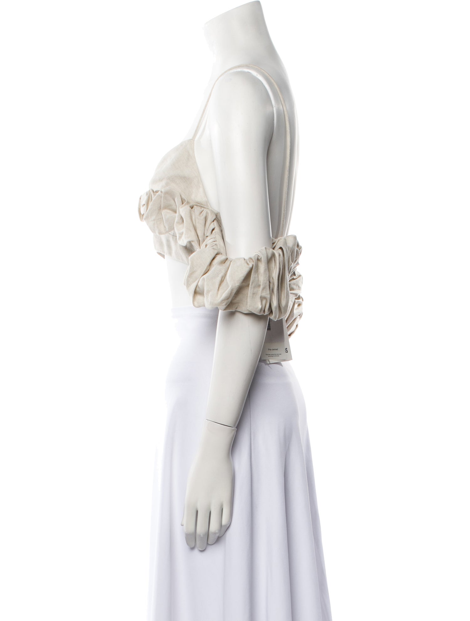 Jacquemus Off-The-Shoulder Short Sleeve Crop Top w/ Tags