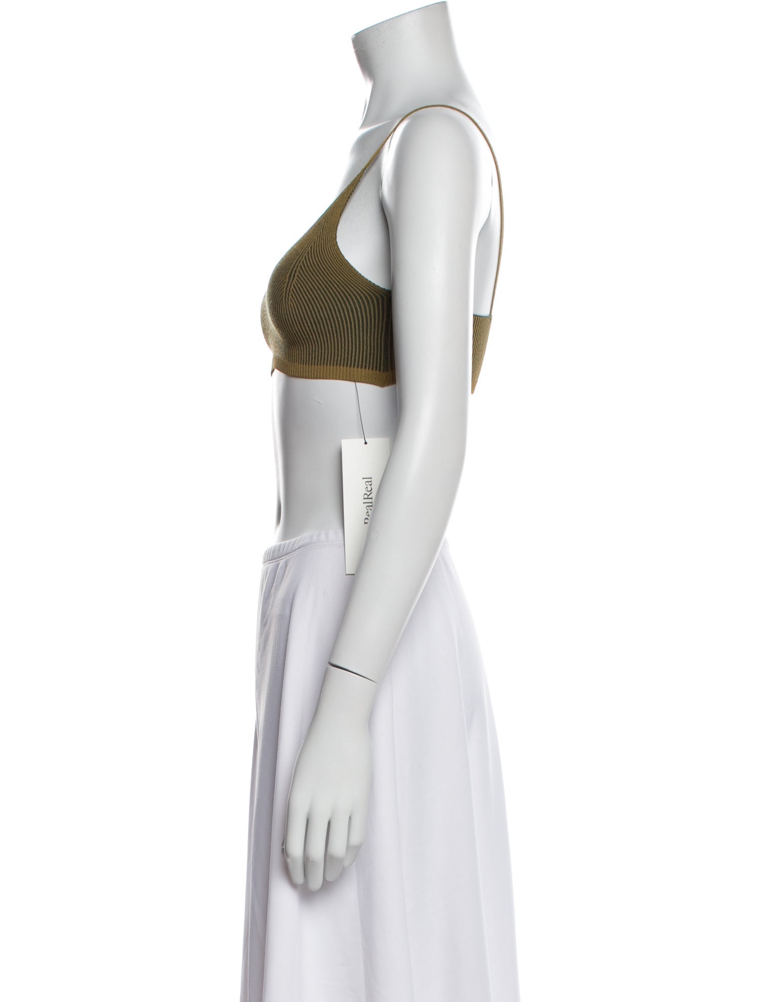 Jacquemus Scoop Neck Sleeveless Crop Top