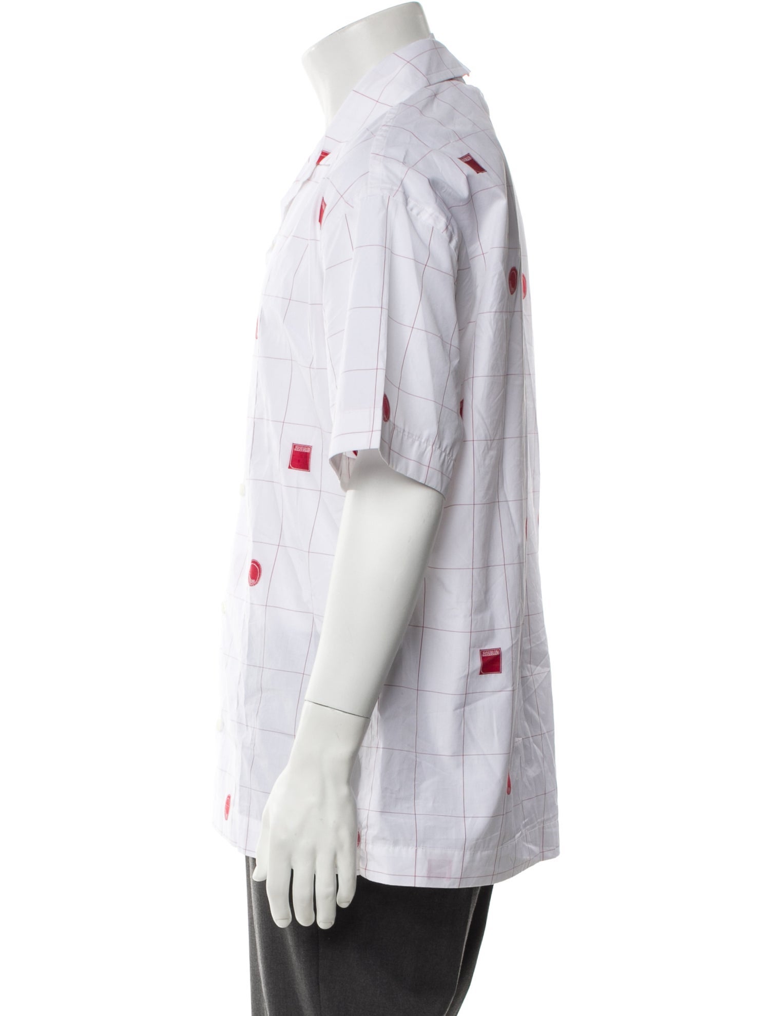 Jacquemus Plaid Print Short Sleeve Shirt
