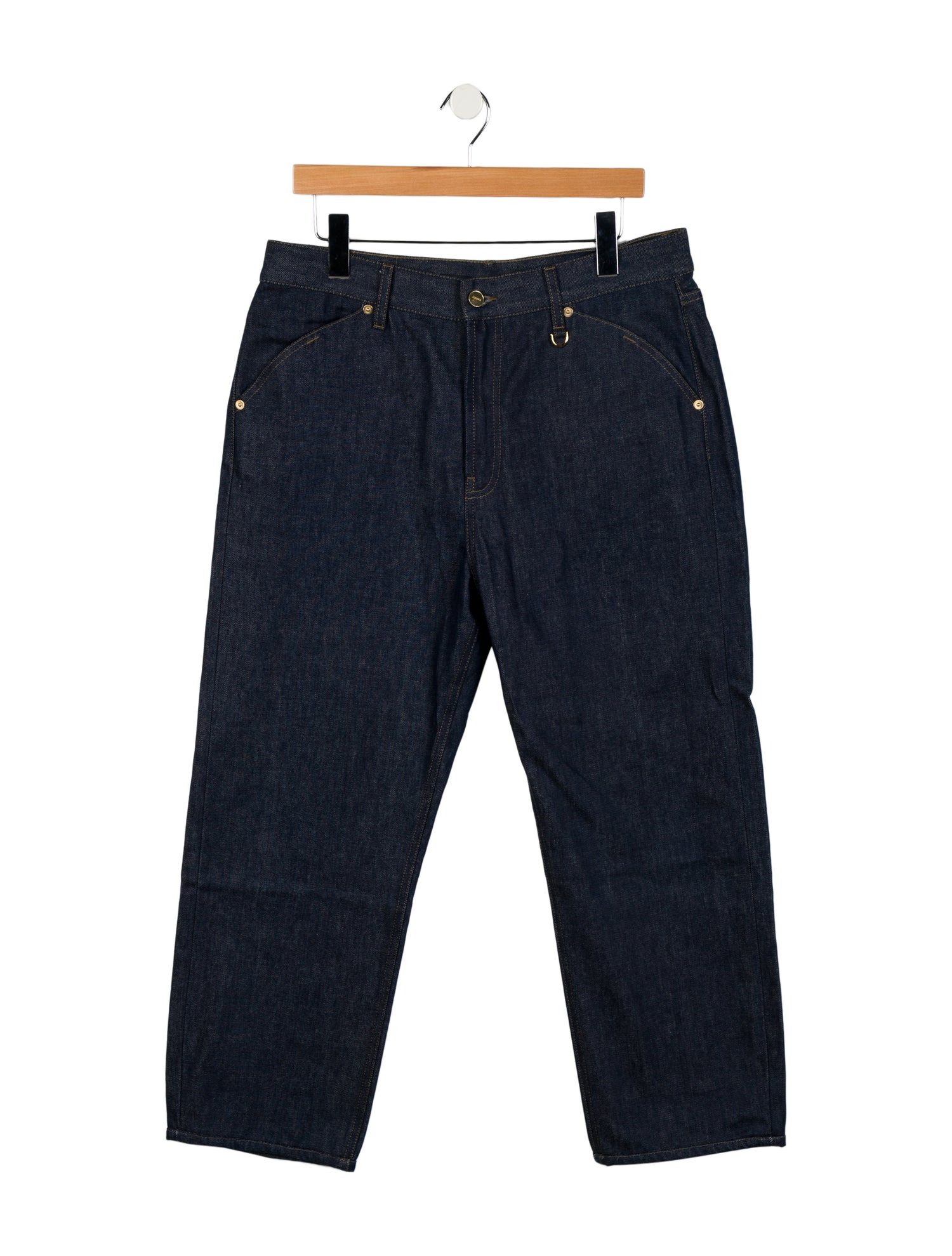 Jacquemus High-Rise Straight Leg Jeans