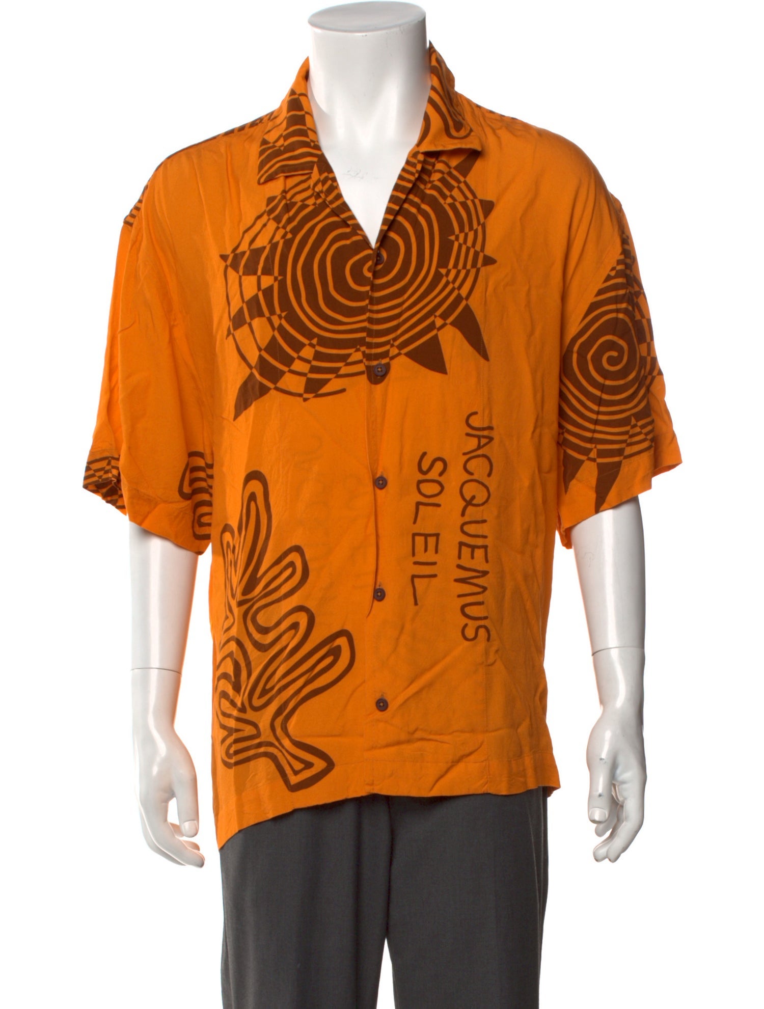 Jacquemus Graphic Print Short Sleeve Shirt