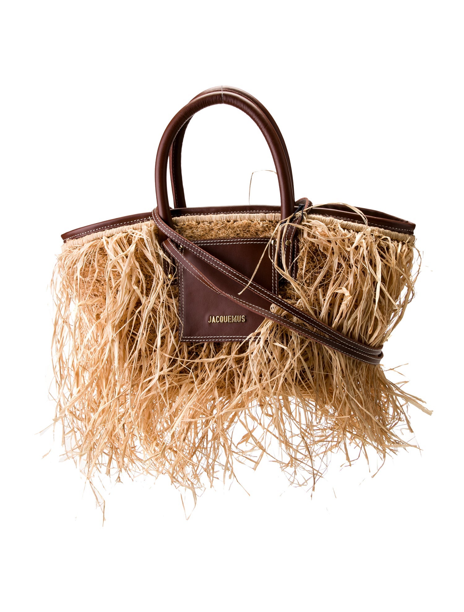 Jacquemus Straw Top Handle Bag