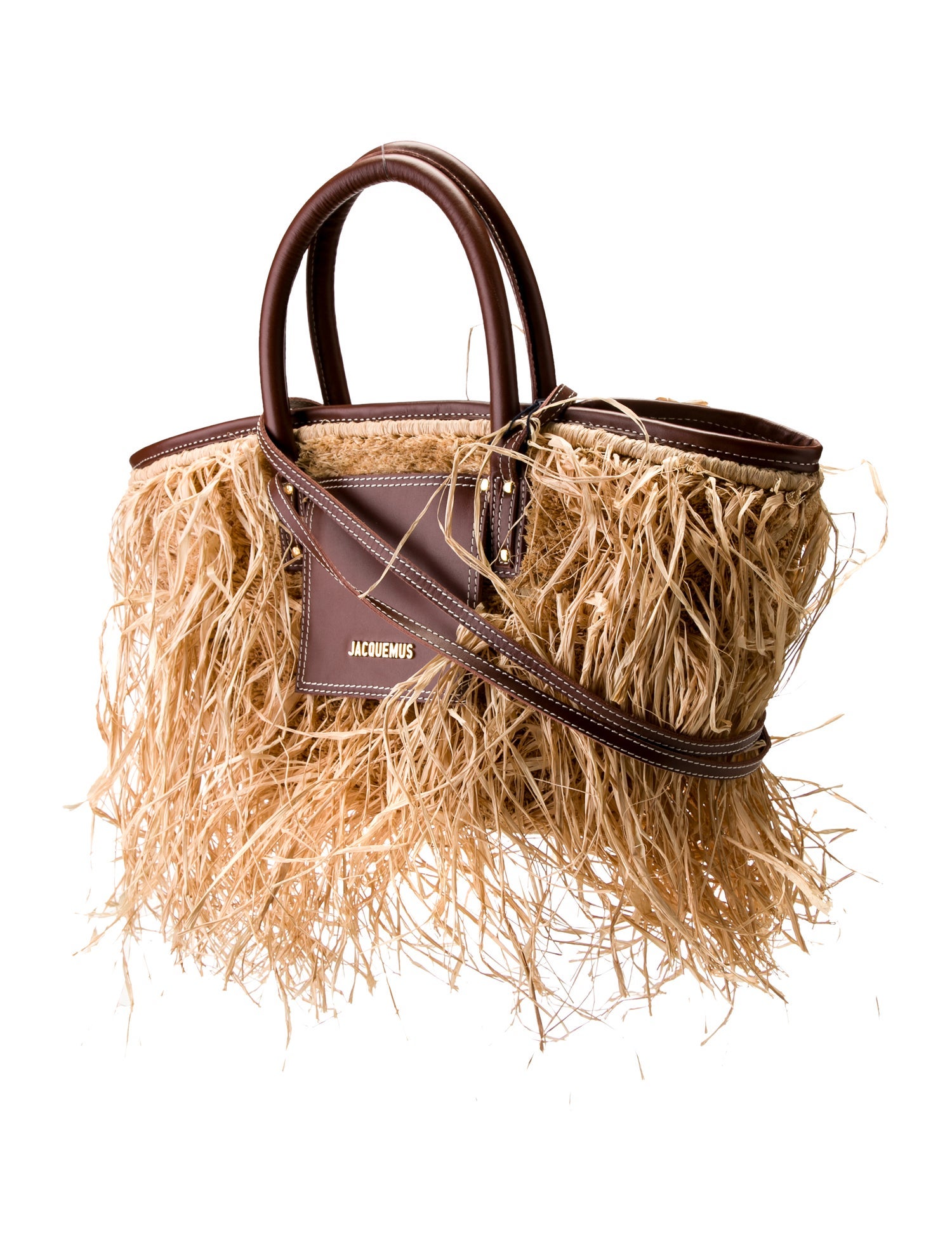 Jacquemus Straw Top Handle Bag
