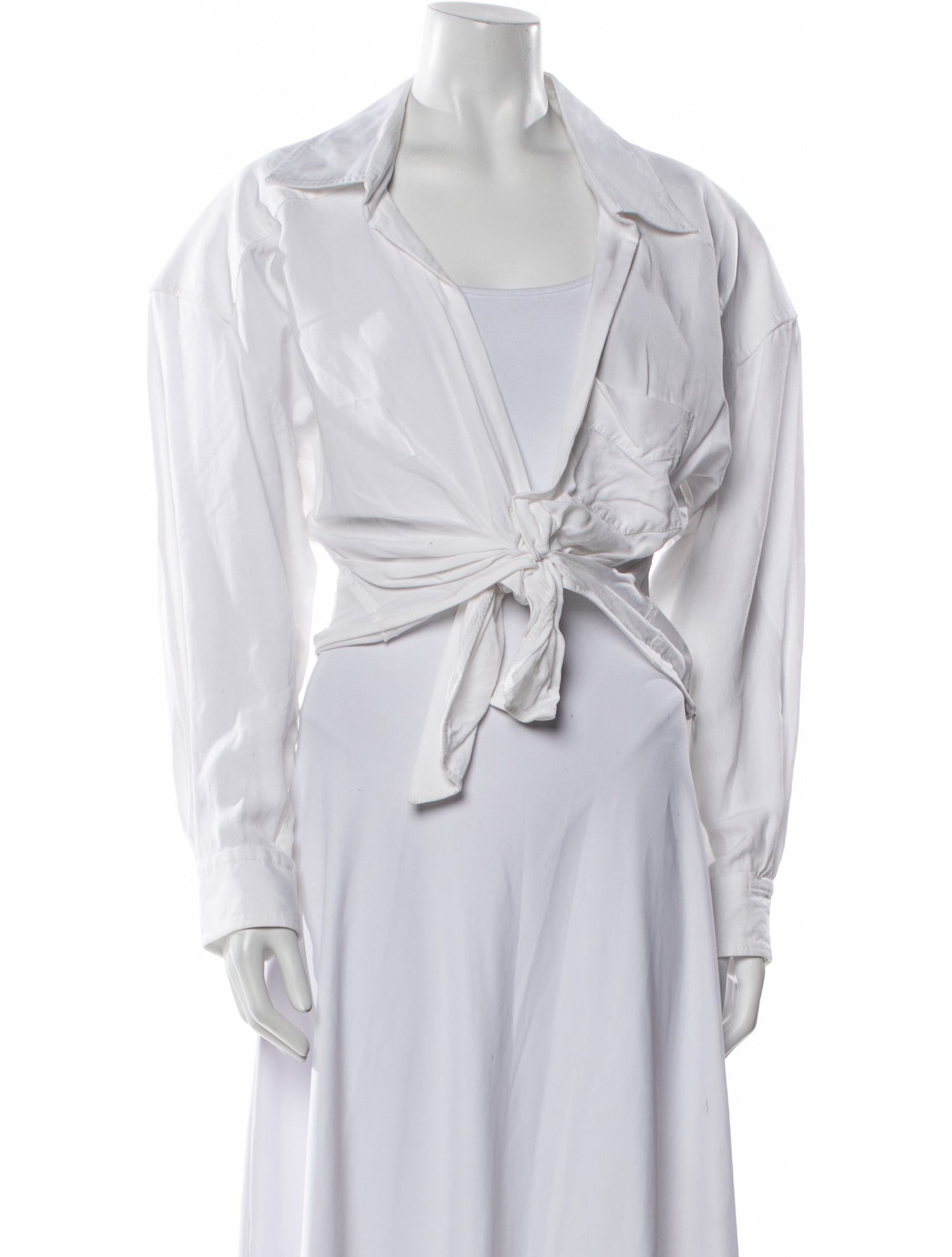 Jacquemus Long Sleeve Crop Top