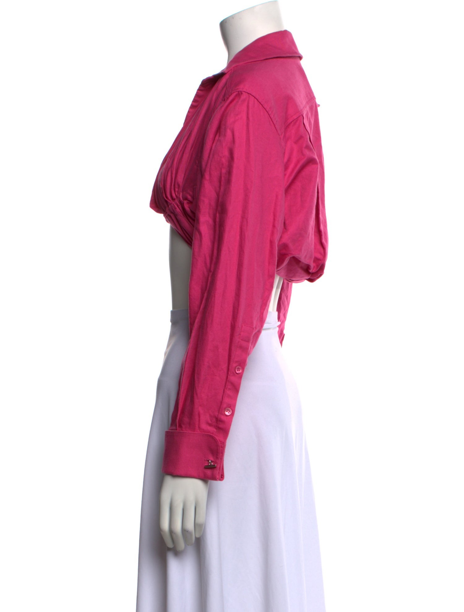 Jacquemus Long Sleeve Crop Top