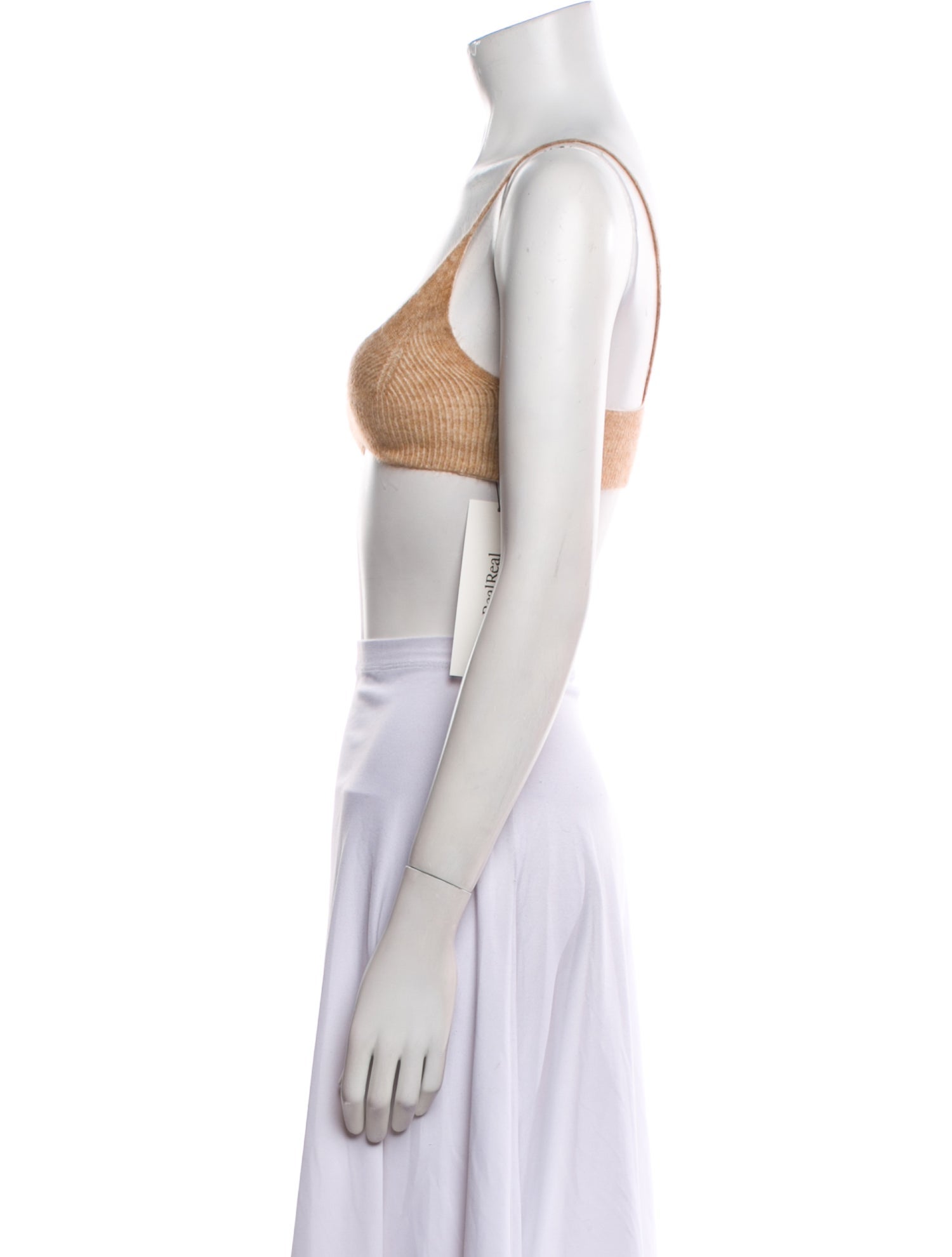 Jacquemus Square Neckline Sleeveless Crop Top