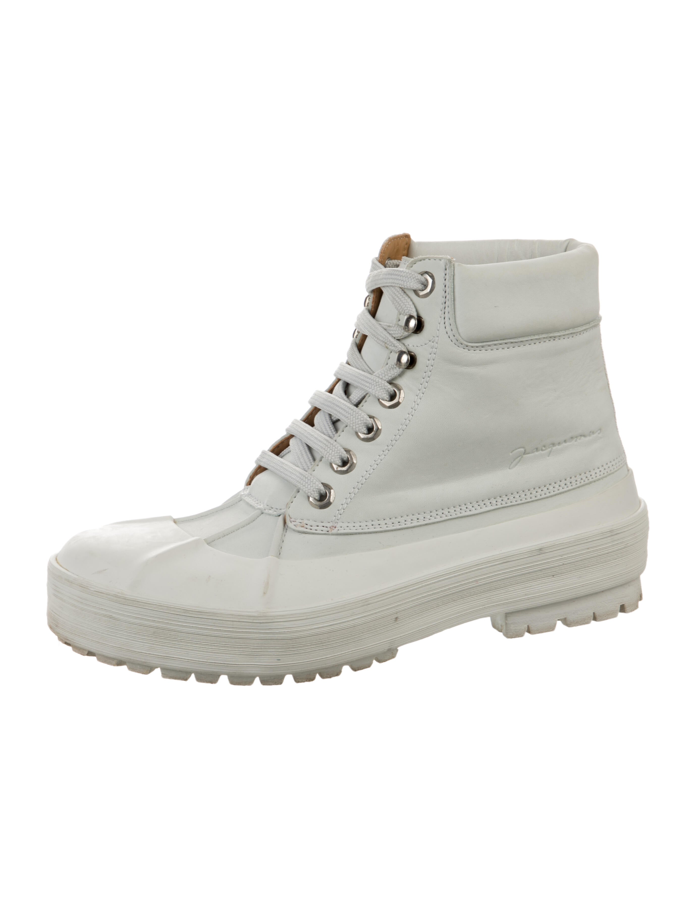 Jacquemus Leather Combat Boots