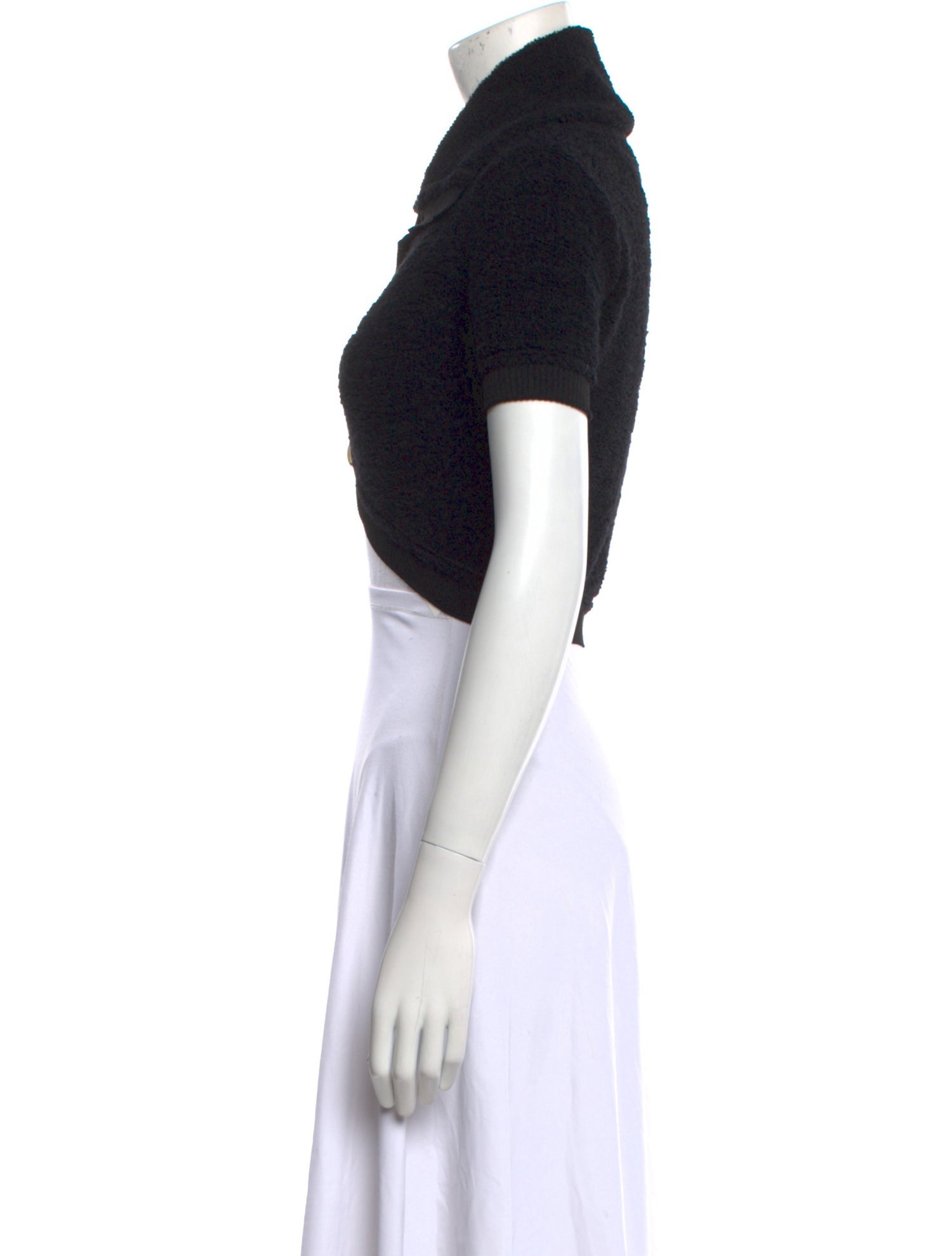 Jacquemus Nylon Short Sleeve Crop Top