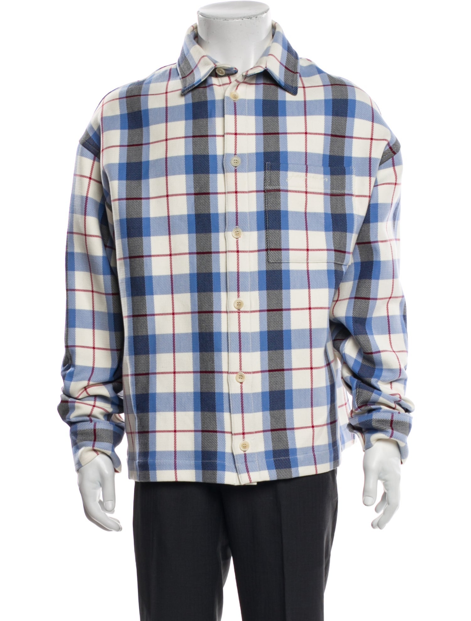 Jacquemus Plaid Print Coat