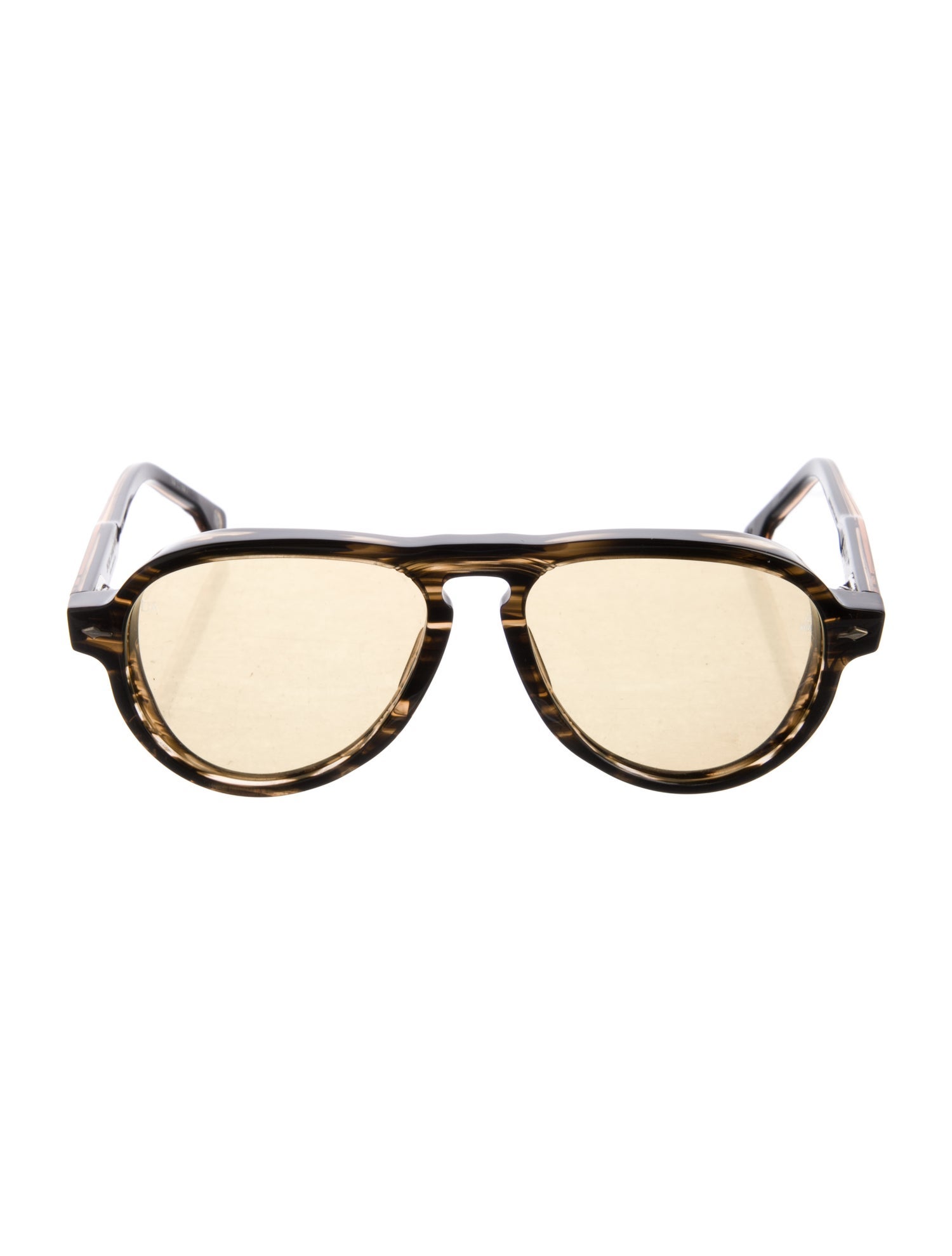 Jacques Marie Mage Aviator Tinted Sunglasses