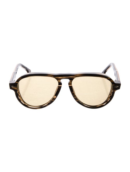 Jacques Marie Mage Aviator Tinted Sunglasses