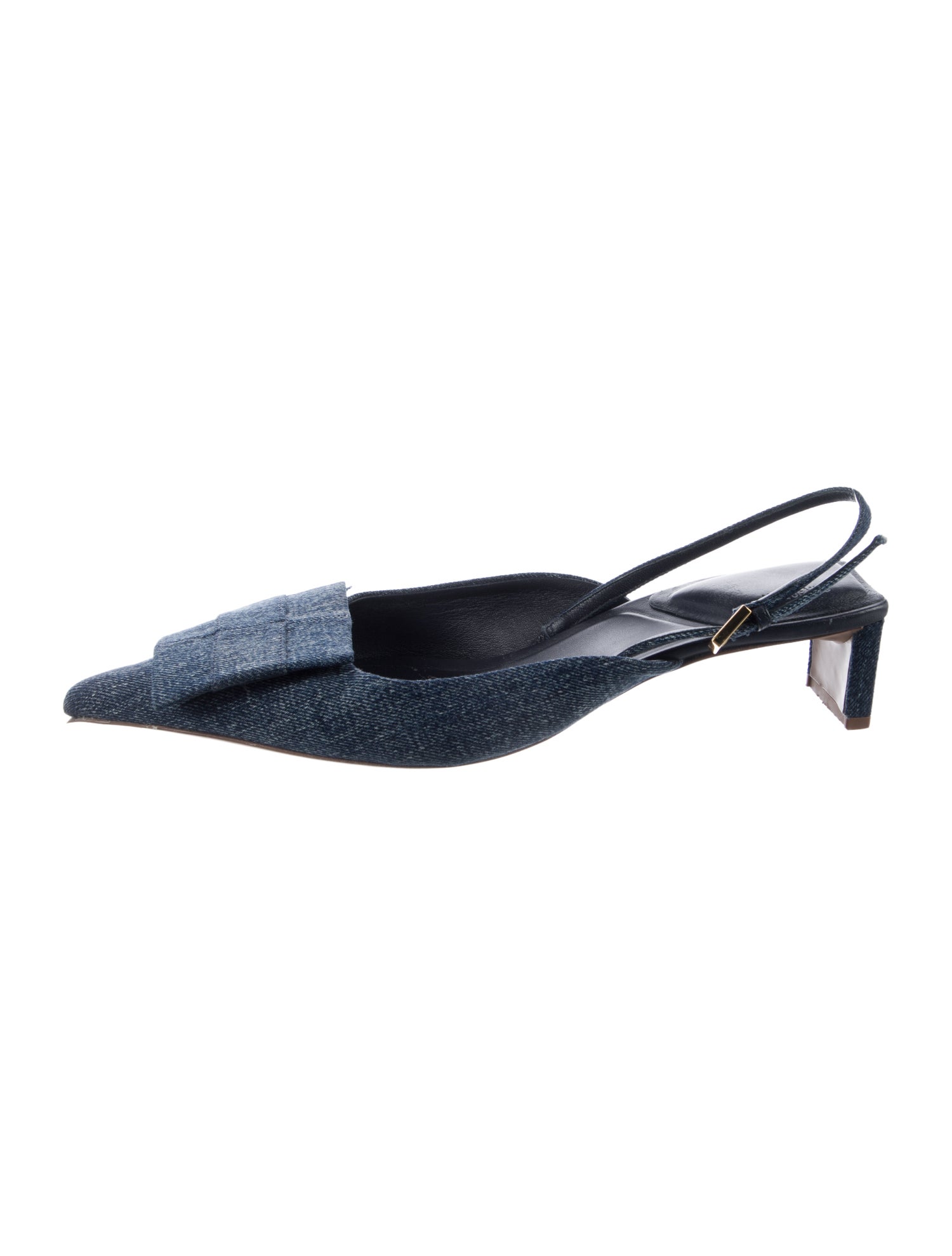 Jacquemus Le Pitchou Circle Leather Neck Pouch - Blue Mini