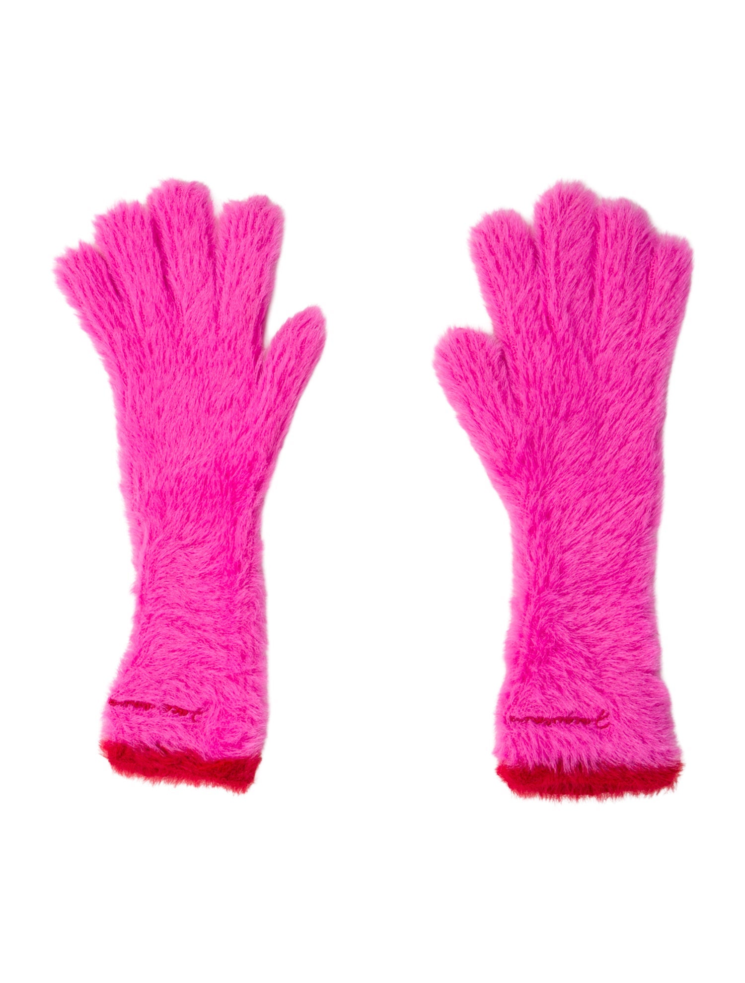 Jacquemus Faux Fur Long Gloves