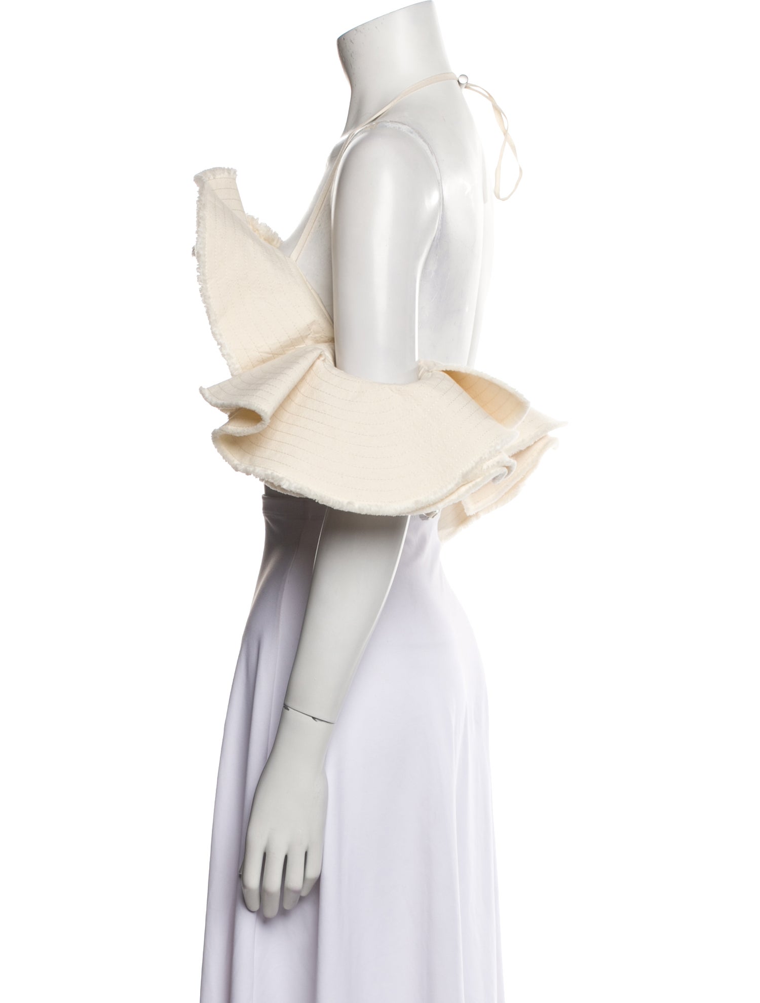 Jacquemus Off-The-Shoulder Short Sleeve Crop Top